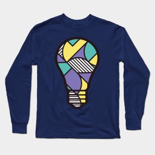 Abstract Blub Geometric Shapes Long Sleeve T-Shirt